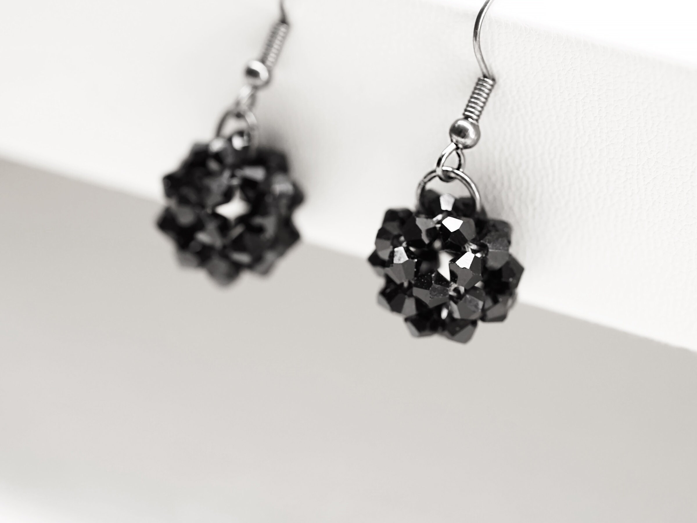 Sparkling Bi-cone Earrings - Thumbnail 4