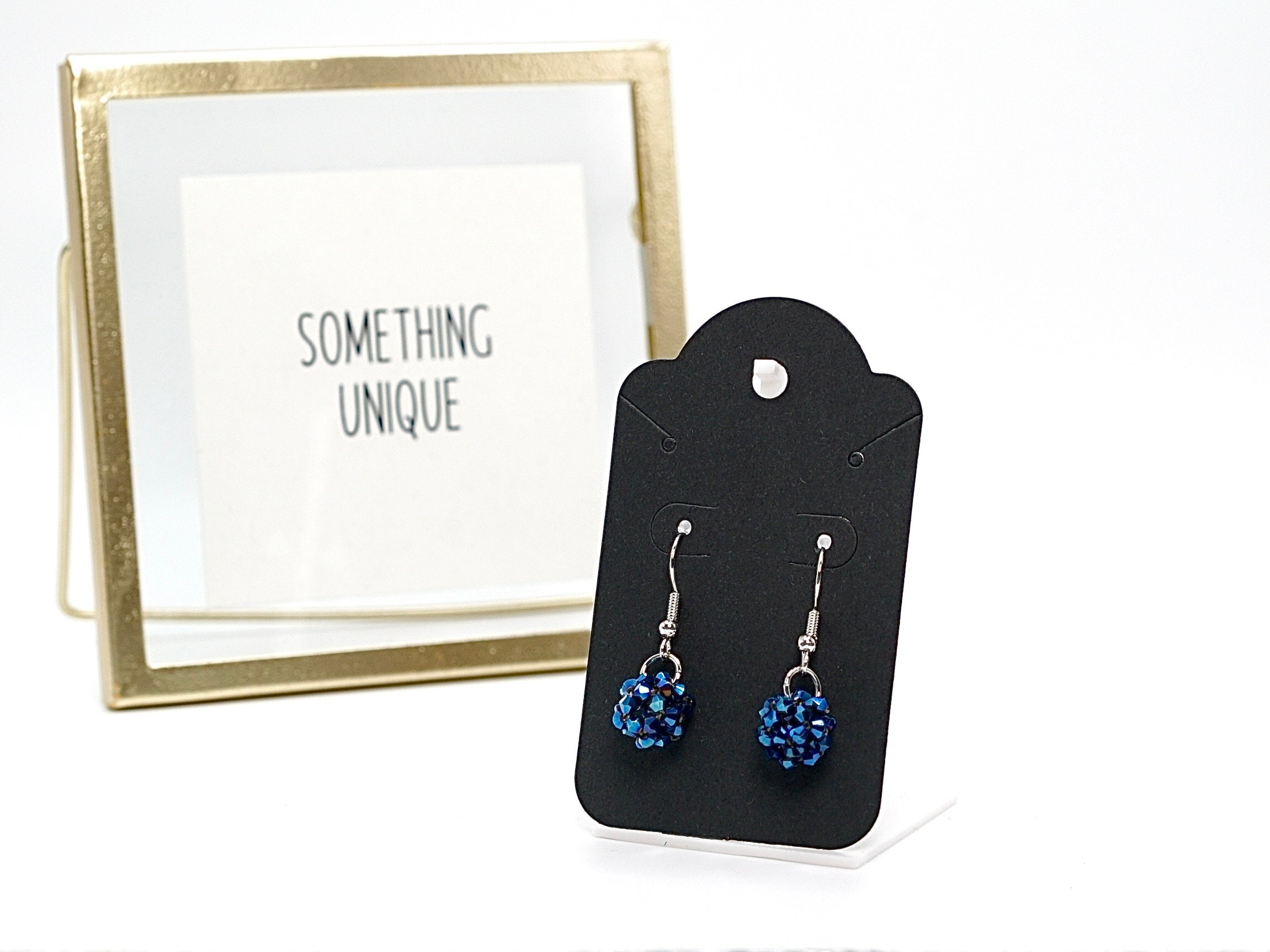 Shiny Bi-cone Earrings, Variety of colors - Thumbnail 3