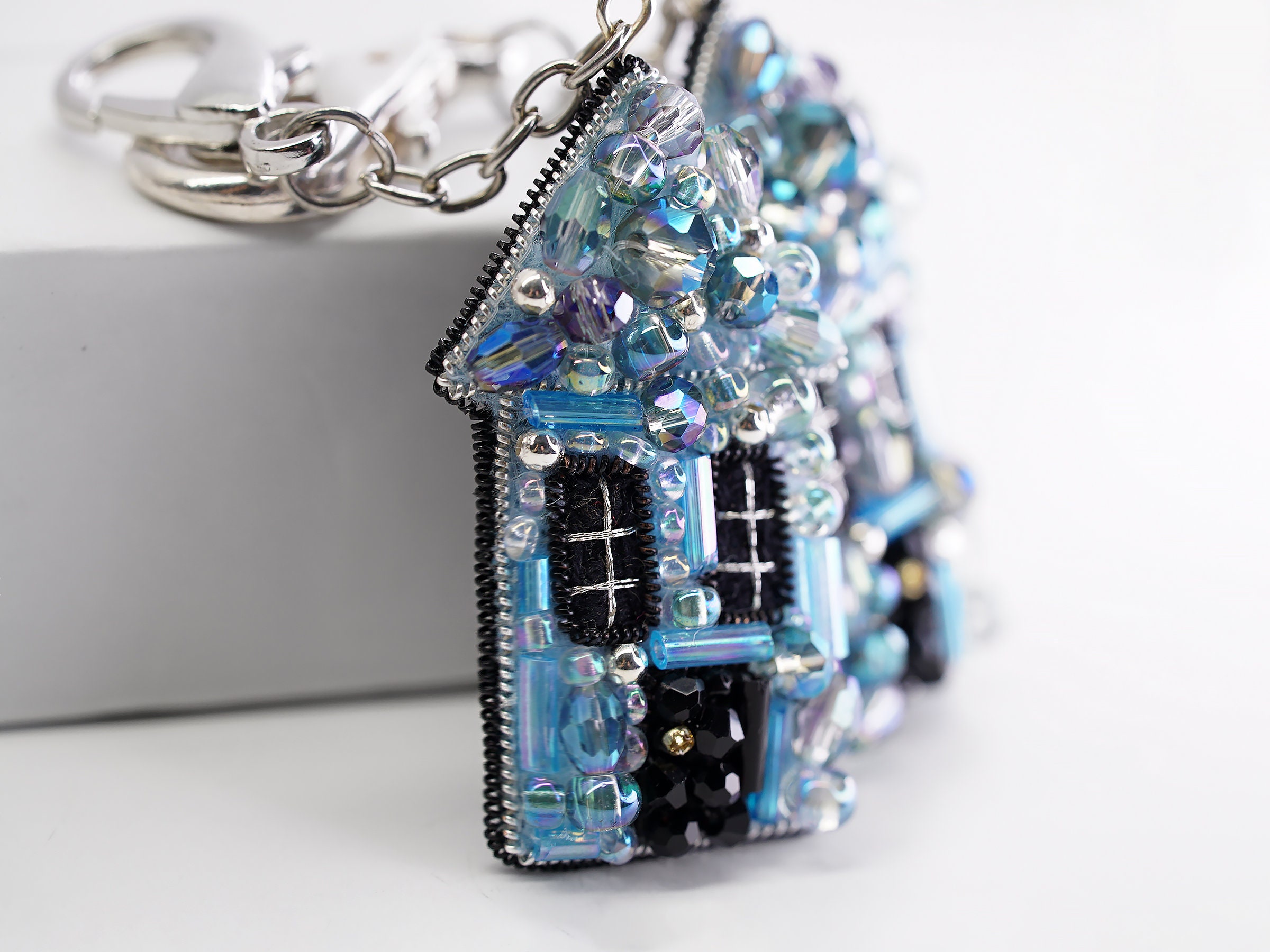 Home Sweet Home - Beaded keychain - Thumbnail 2