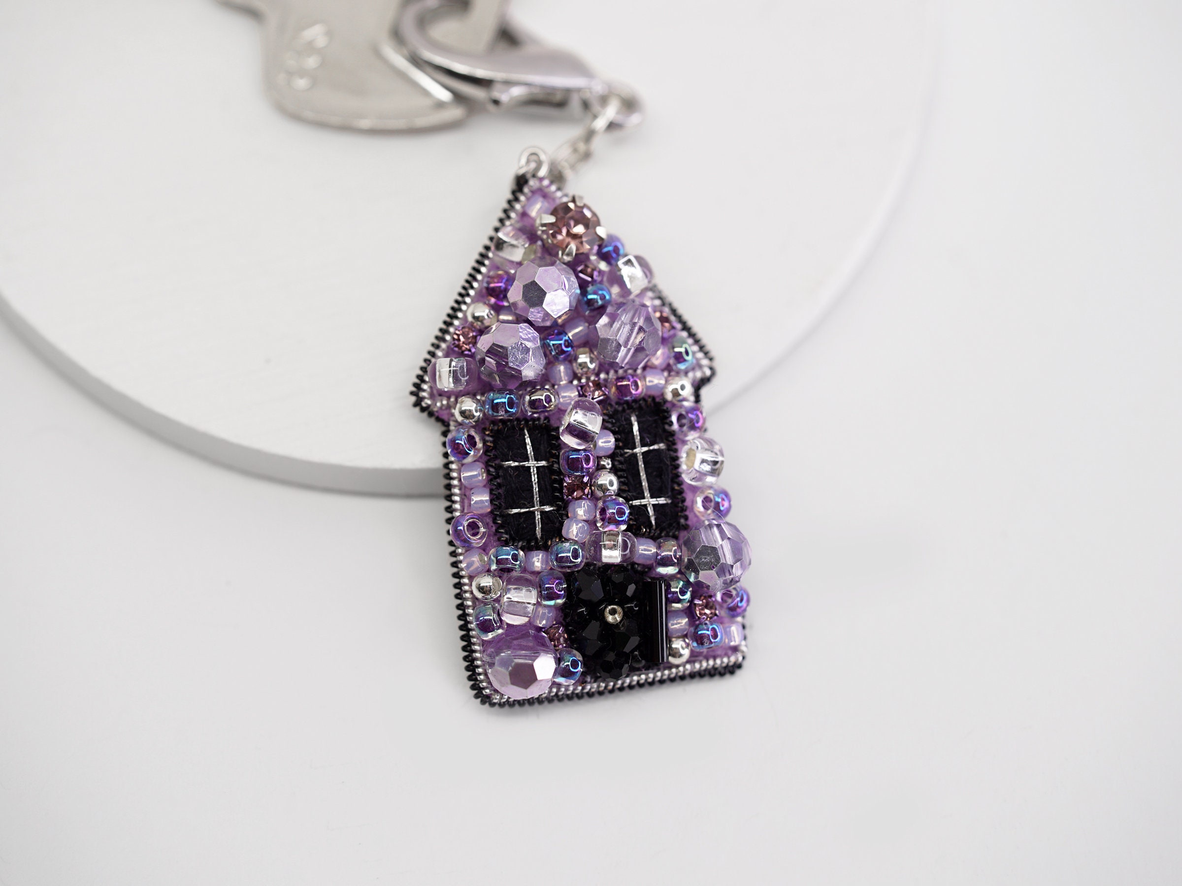 Home Sweet Home - Beaded keychain - Thumbnail 4