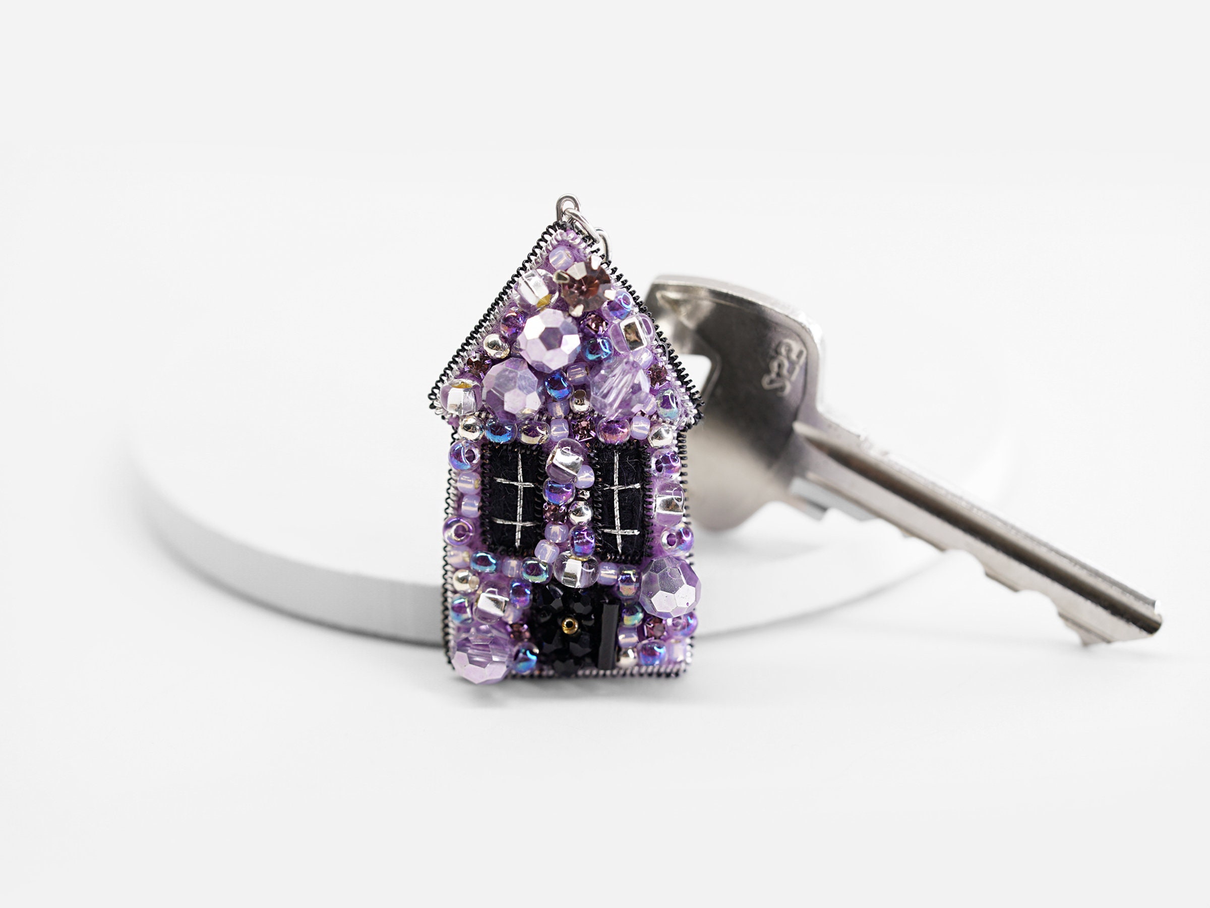 Home Sweet Home - Beaded keychain - Thumbnail 3