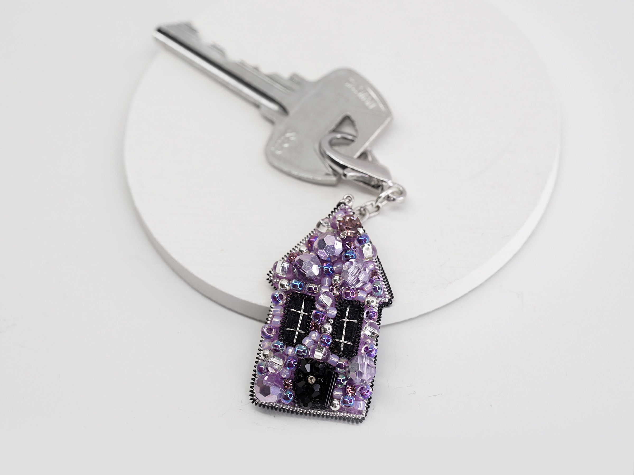 Home Sweet Home - Beaded keychain - Thumbnail 5