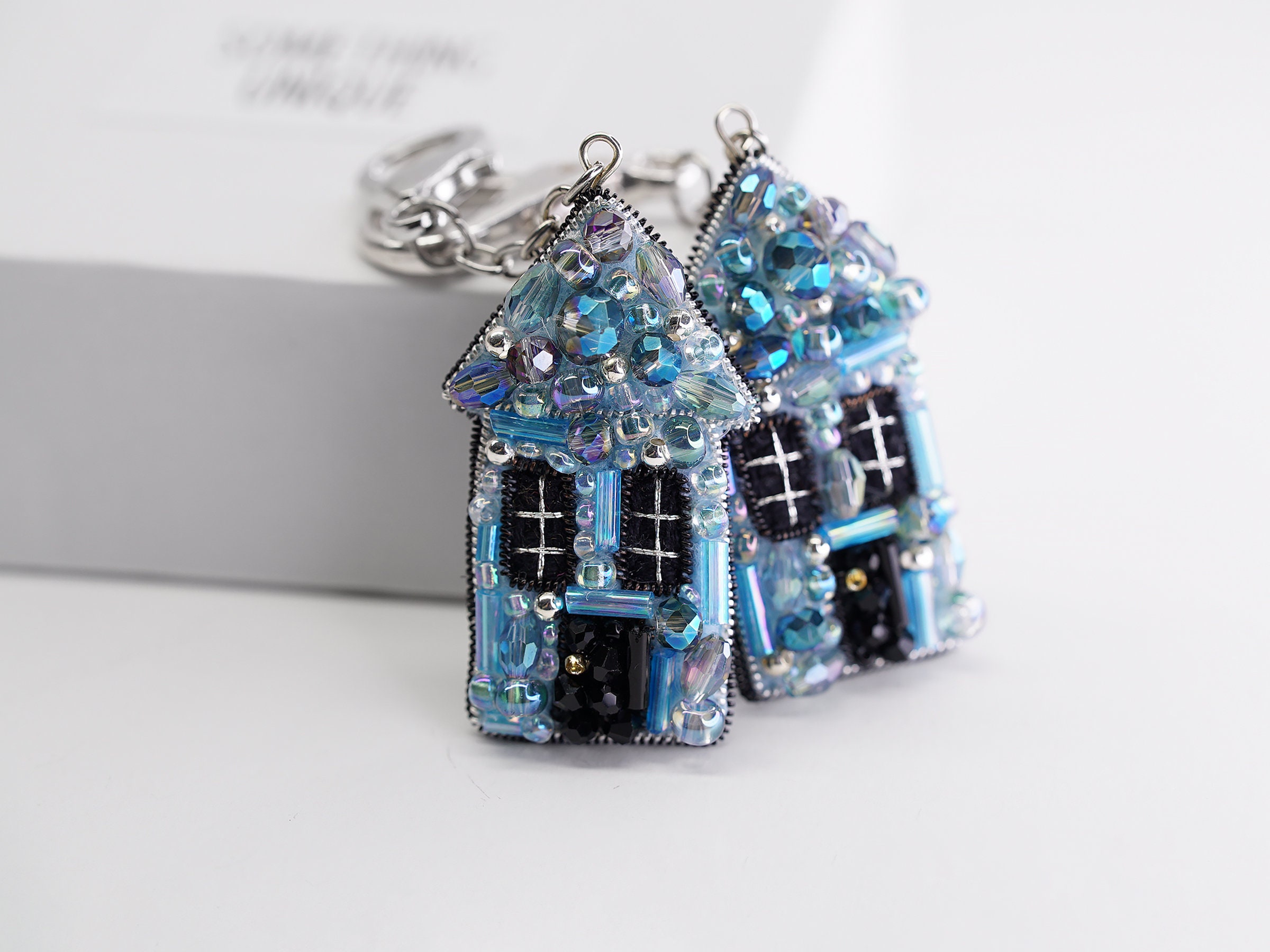 Home Sweet Home - Beaded keychain - Thumbnail 7
