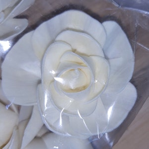 Artigianato Sola Fiore secco come la rosa per la decorazione ovatta festa all'ingrosso fornitura floreale bianca Decorazione da tavola naturale 6 cm/8 cm