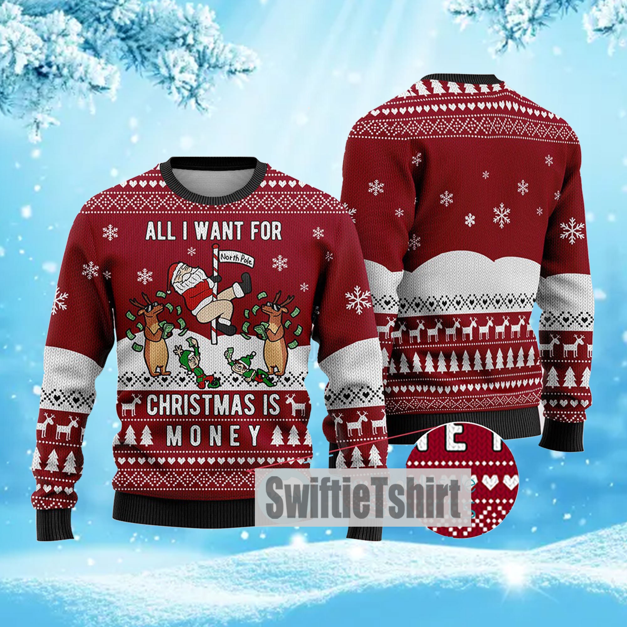 Discover All I Want For Christmas Is Money Ugly Christmas Sweater