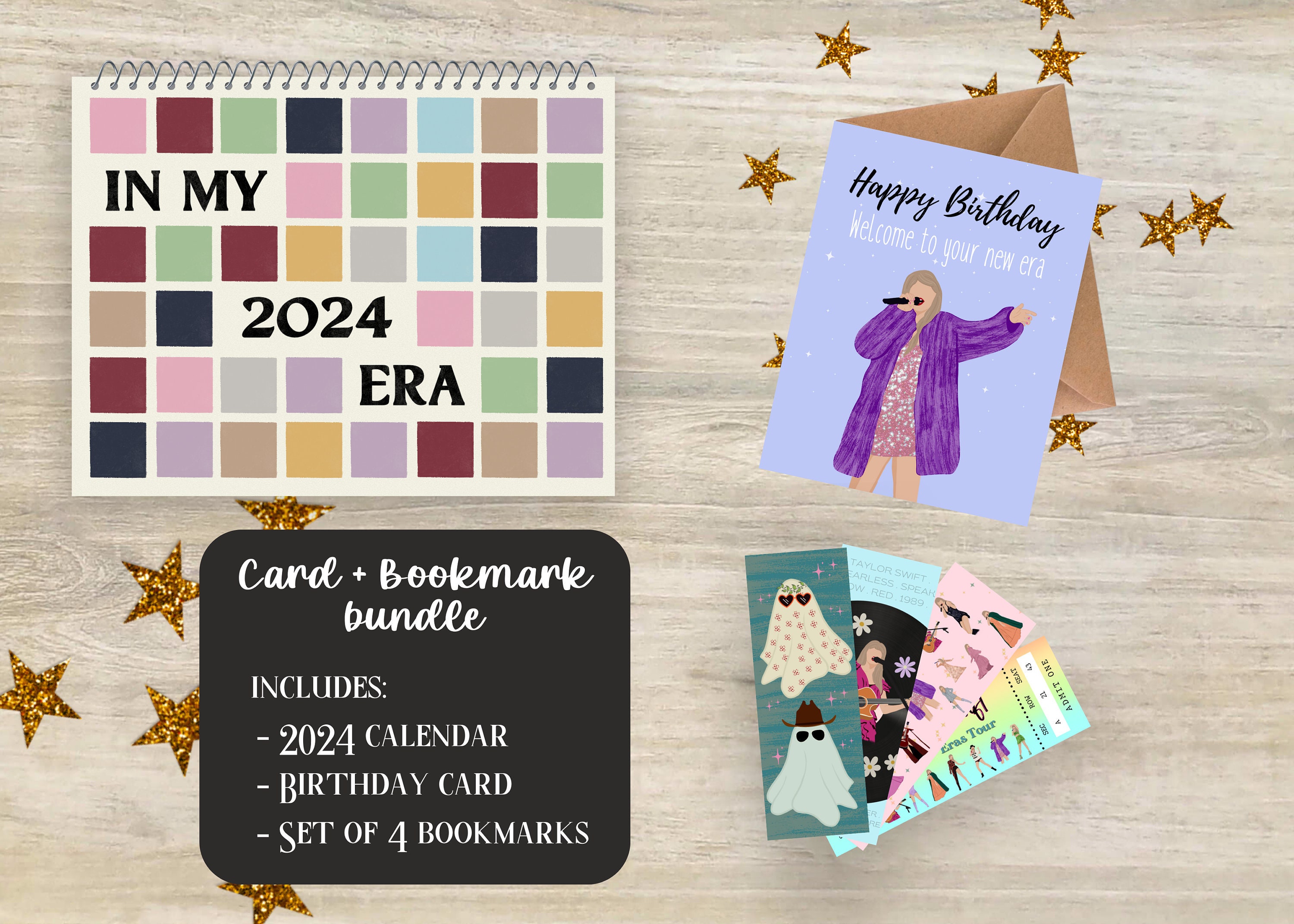 2024 Taylor Eras Calendar, Taylor Christmas/New Years Calendar sold by