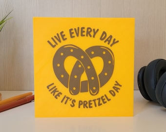 The Office 3D Printed Tile Art: Pretzel Day Wall Decor