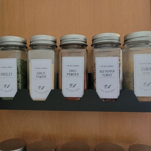 Universal Spice Rack | Wall Mountable w/ Command Strips