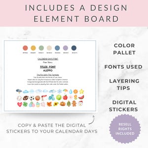 12 Editable Canva Calendar Templates | 2026 Monthly Planner | Digital Stickers | MRR Printable Bundle image 3