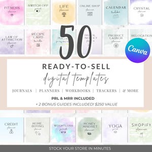Planner & Journal Canva Templates | Editable Bundle with Master Resell Rights