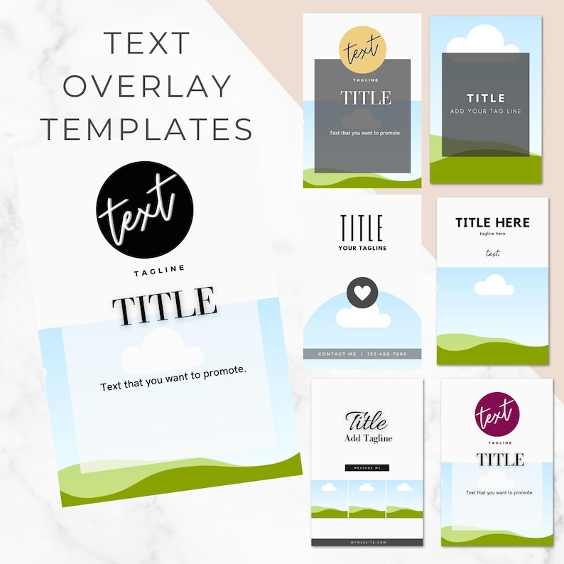Pinterest Templates | 100 Editable Designs | Canva | MRR - Etsy