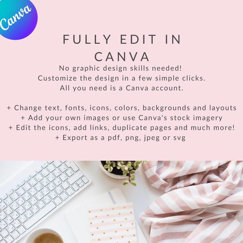 Pinterest Templates | 100 Editable Designs | Canva | MRR - Etsy