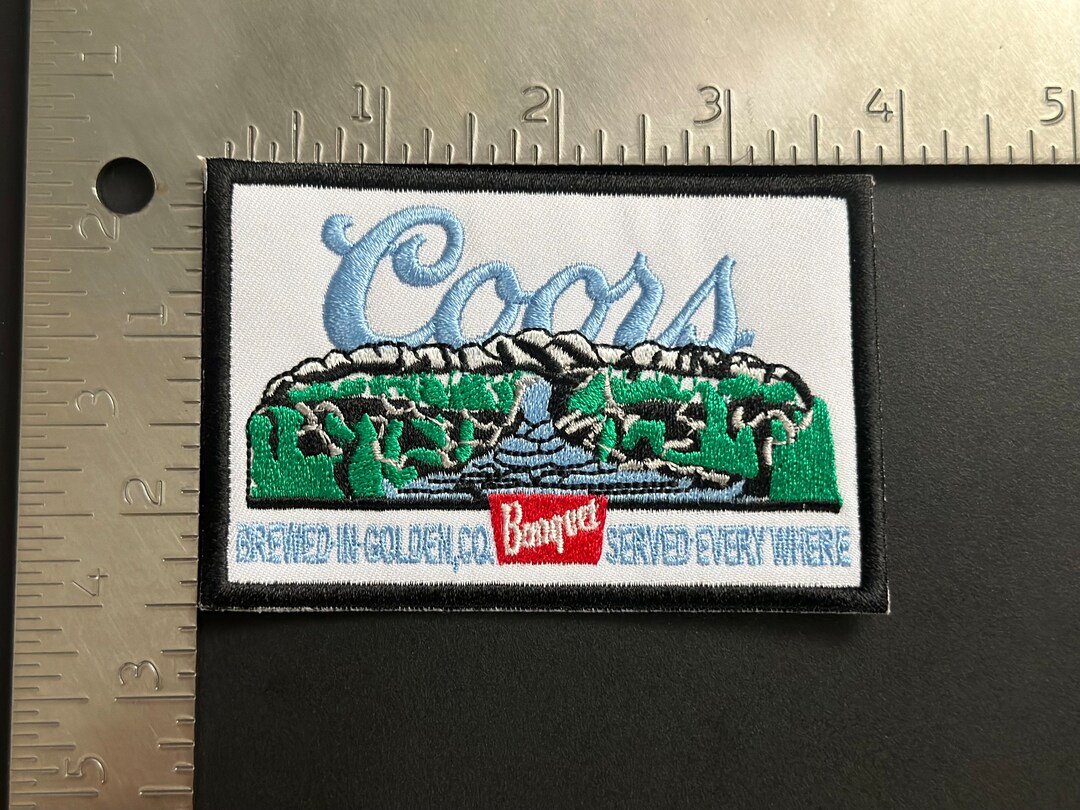 Coors Banquet Mountains Vintage Iron on Patch Etsy