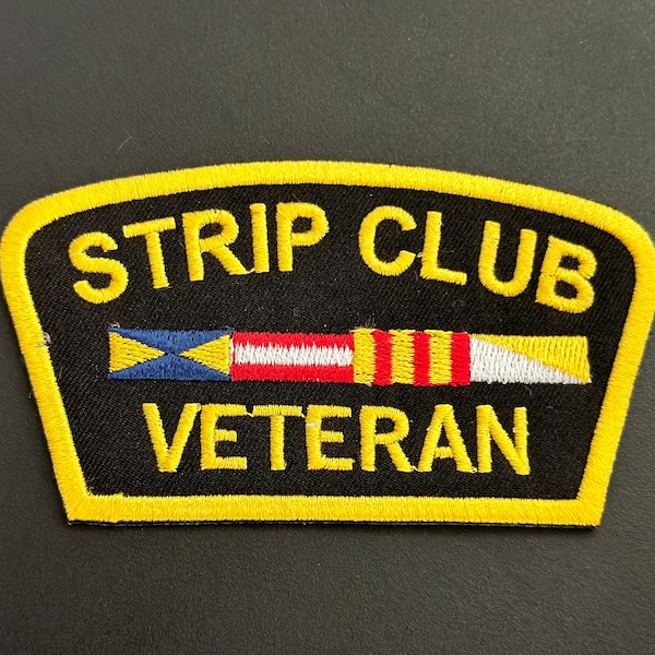 Strip Club Veteran Iron on patch