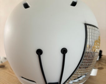 Ski Helmet -Half head Disco Ball !  Size M 55-57cm