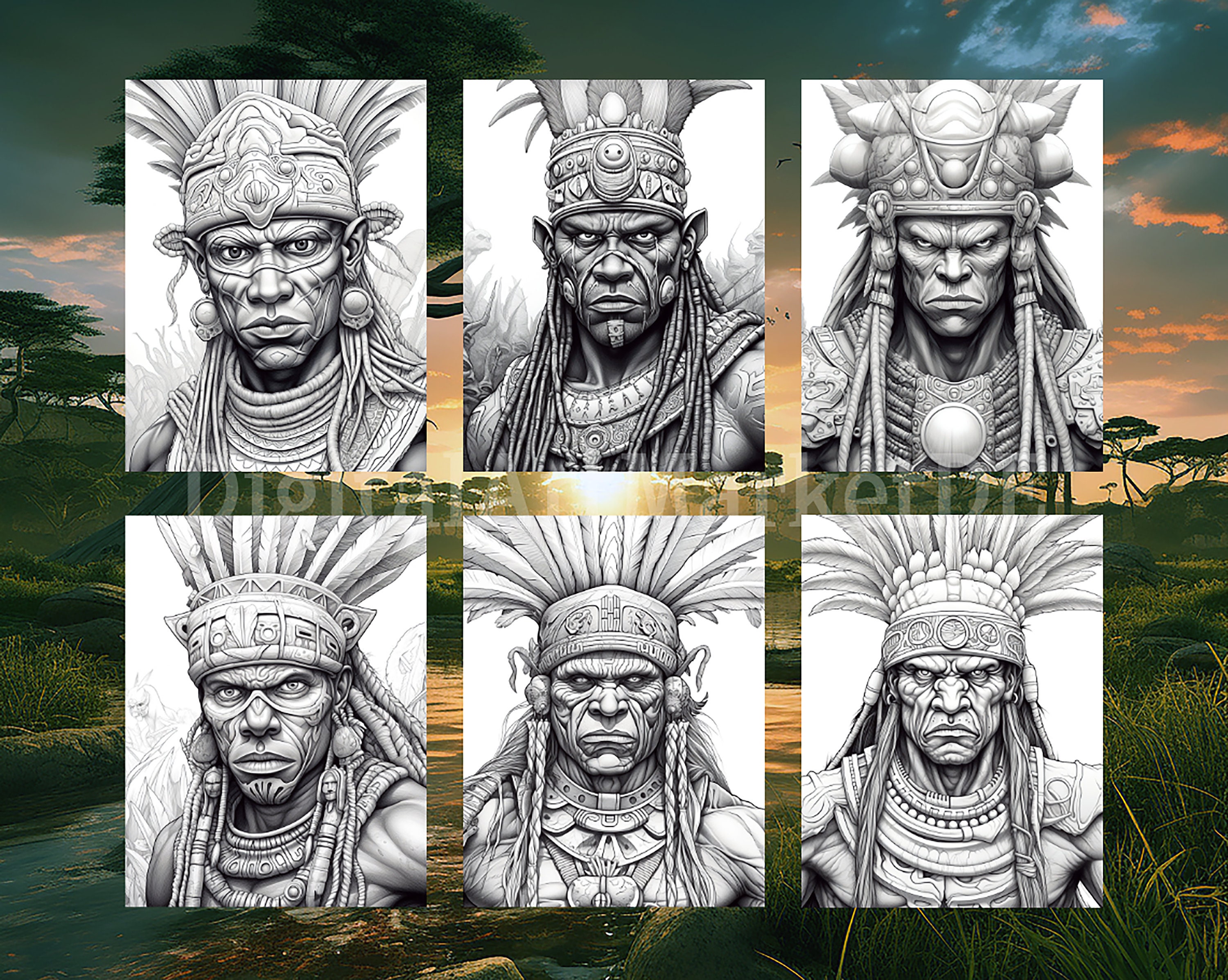 The Tribe Coloring Pages for Adults Instant Download - Etsy