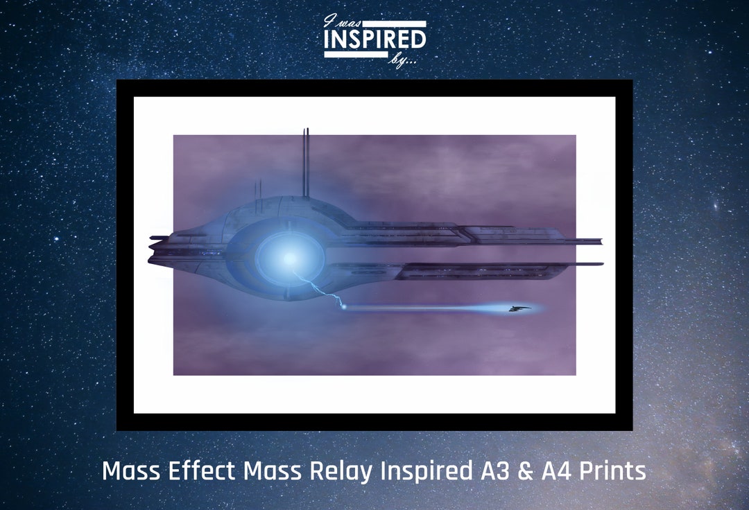 Mass Effect Universe Mass Relays & Omega 4 Relay Digital Art Border Pop