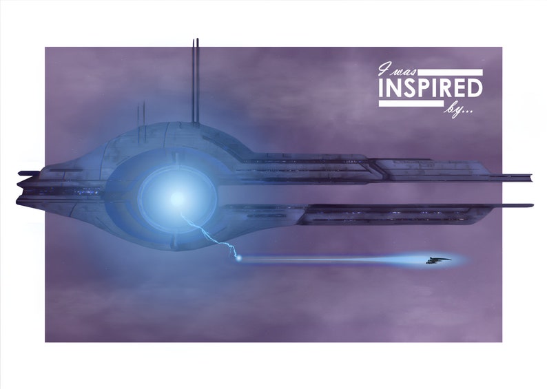 Mass Effect Universe Mass Relays & Omega 4 Relay Digital Art Border Pop