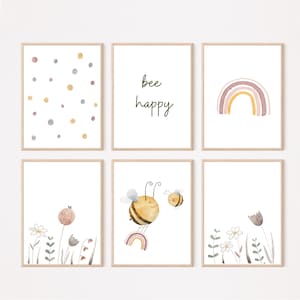 Poster Kinderzimmer Set Boho