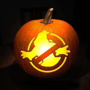 PUMPKIN CARVING TEMPLATE Stencil Instant Digital Download Print at Home Today Halloween Fun for Whole Family Easy to Use Ghost Symbol