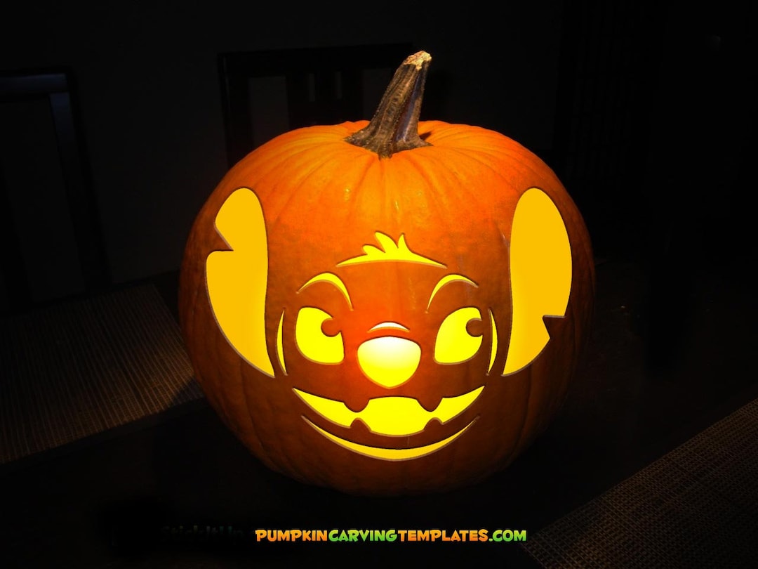 PUMPKIN CARVING TEMPLATE Instant Digital Download Print at