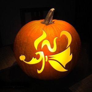 PUMPKIN CARVING TEMPLATE Stencil Instant Digital Download Print at Home Today Halloween Fun for Whole Family Easy to Use