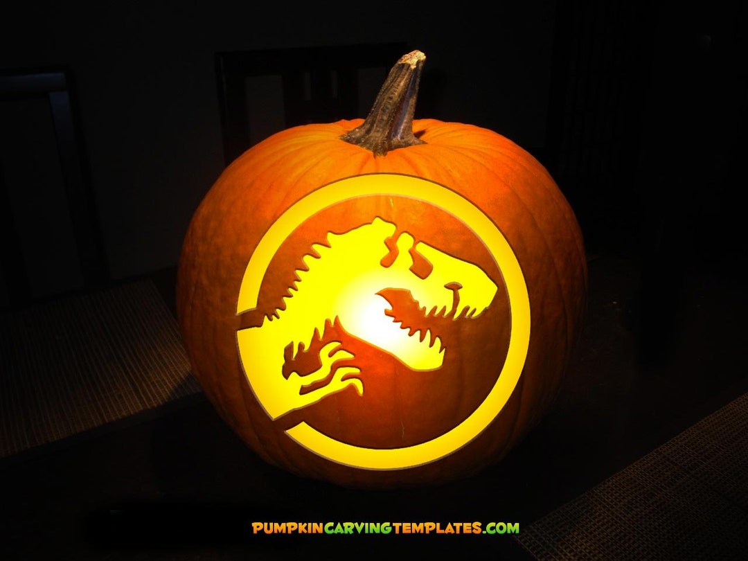 Jurassic Park Pumpkin Stencils Mom Wife Busy Life 
