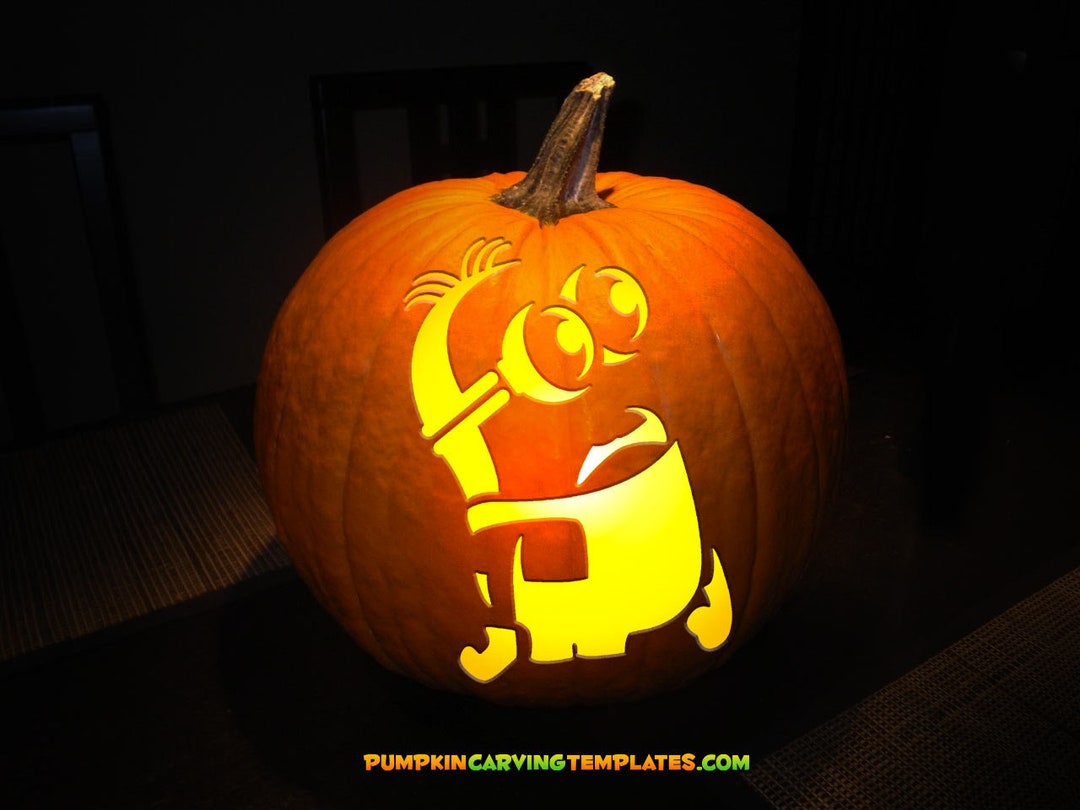 PUMPKIN CARVING TEMPLATE Instant Digital Download Print at