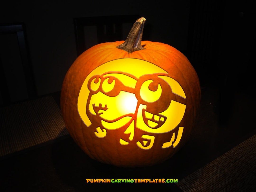 PUMPKIN CARVING TEMPLATE Instant Digital Download Print at