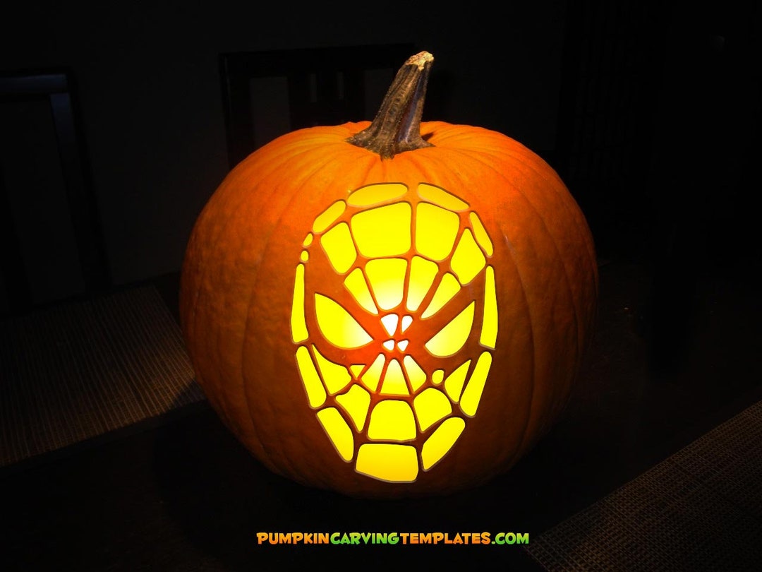 PUMPKIN CARVING TEMPLATE Instant Digital Download Print at