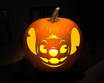 PUMPKIN CARVING TEMPLATE Instant Stencil Digital Download Print at Home Today Halloween Fun for Whole Family Easy to Use Cartoon Character