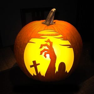 PUMPKIN CARVING TEMPLATE Stencil Instant Digital Download Print at Home Today Halloween Fun for Whole Family Easy to Use 067