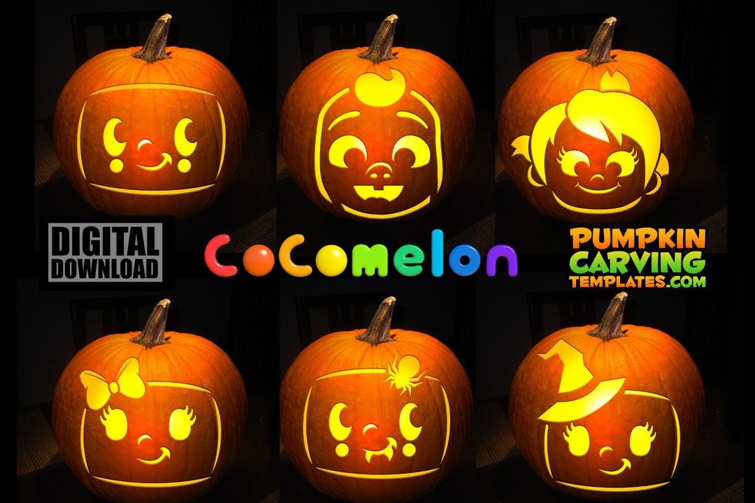 PUMPKIN CARVING TEMPLATE Bundle Instant Digital Download Print Etsy pumpkin-carving-template-bundle-instant-digital-download-print-etsy