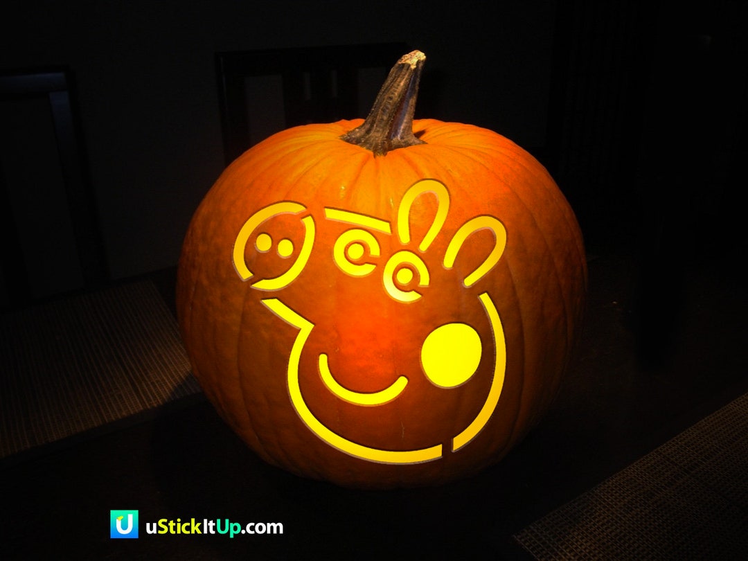 Peppa Pig Pumpkin Stencil Mom Wife Busy Life 