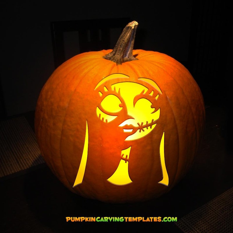 Sally Pumpkin Stencil - Etsy