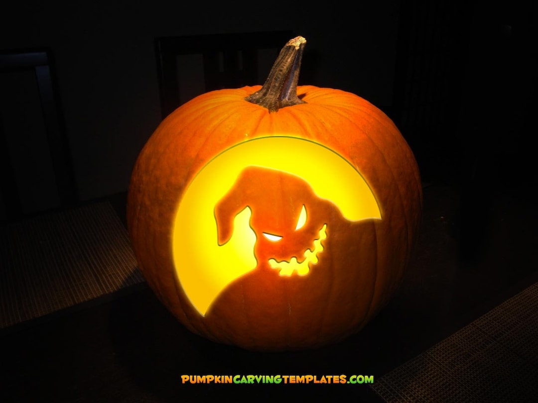 PUMPKIN CARVING TEMPLATE Instant Digital Download Print at