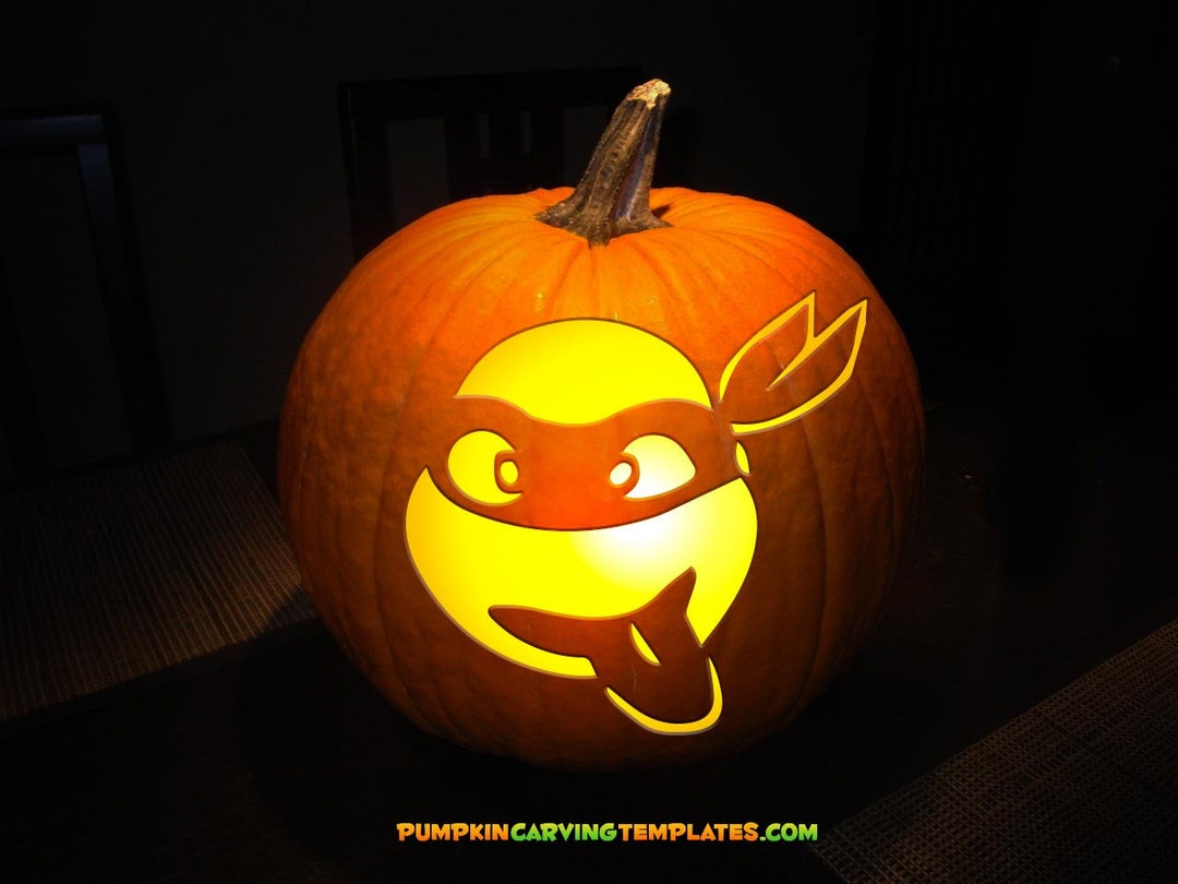 PUMPKIN CARVING TEMPLATE Instant Digital Download Print at