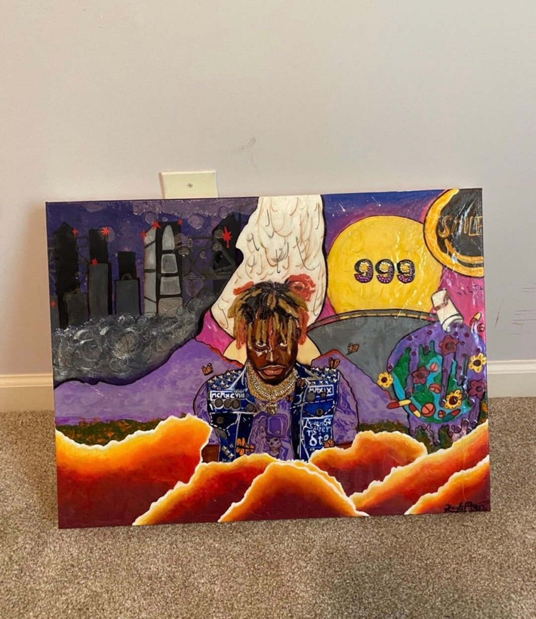 Juice Wrld Painting Etsy
