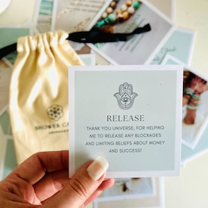 Affirmation Shower cards, Affirm in shower,  best friend,  gift, waterproof mirror cards, manifest Abundance  money, succes, good luck.