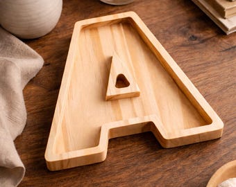Unfinished Wooden Letter | Crafting Gift | DIY Empty Fillable Letter | Rustic Wall Decor