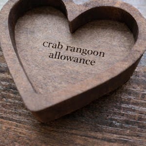 Engraved Wooden Heart Dish | Funny Anniversary Gift