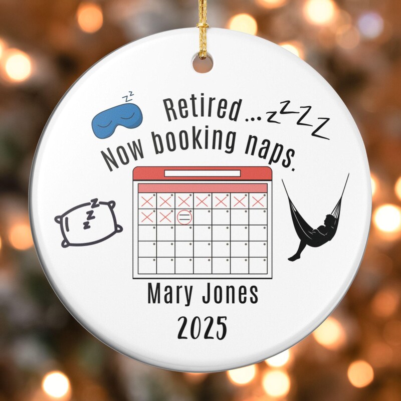 Retiree Calendar Etsy