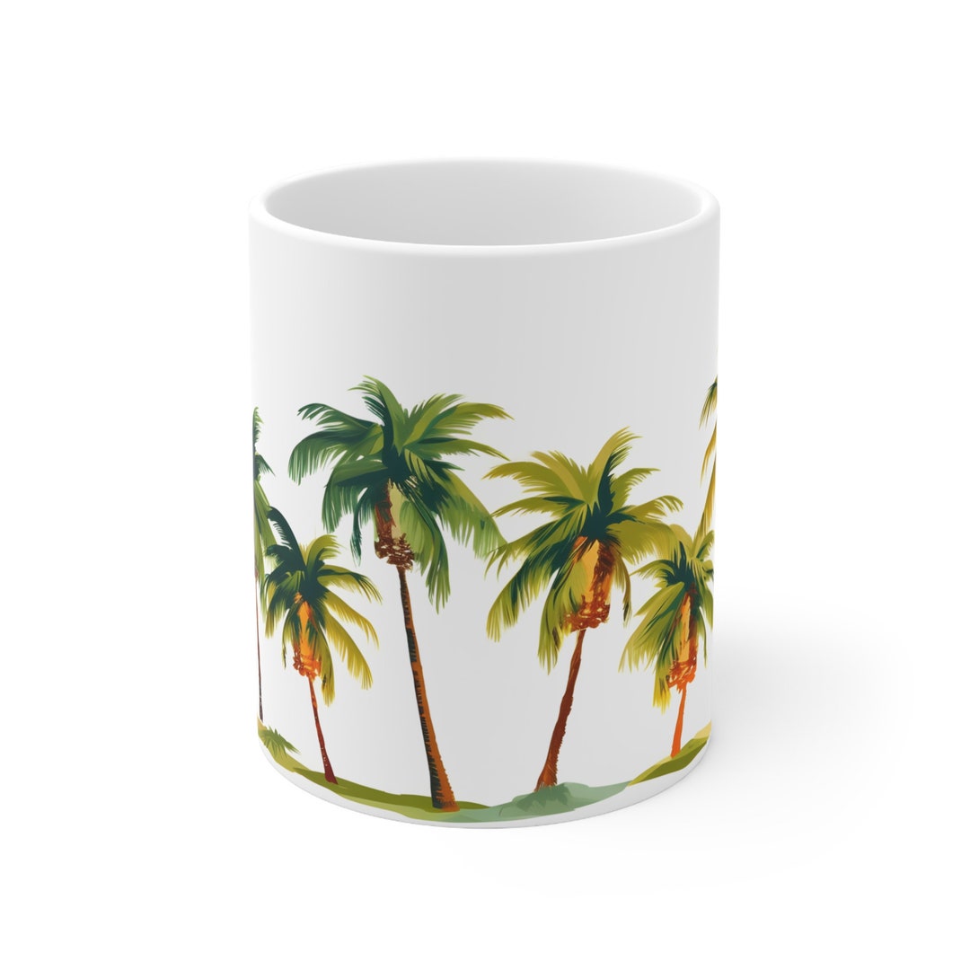 Palm Trees Mug, Palm Tree Gifts, Palm Tree Cup, Palm Tree Coffee Mug