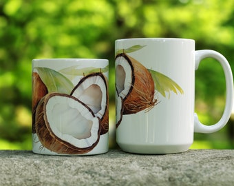 Bunch of Coconuts Coffee Mug | Coconut Coffee Mug | Coconut Mug | Coconuts Cup | Coconuts Coffee Cup | Coconuts Gift | 11oz or 15oz