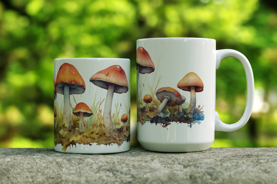 Wild Mushroom Coffee Mug Mushroom Coffee Mug Mushroom Mug Mushrooms Mug