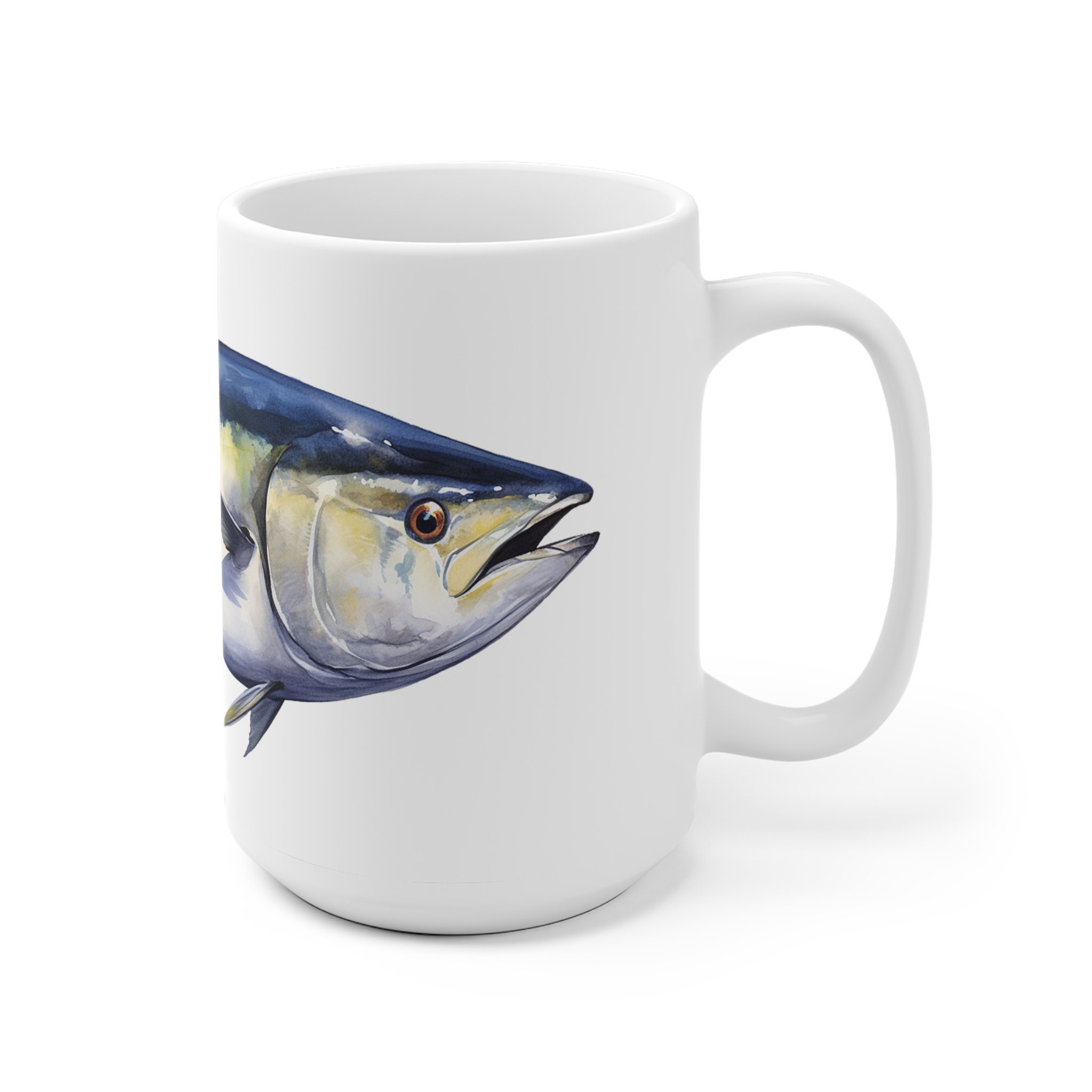 Salt Water Fishing Tuna Coffee Mug, Offshore Fishing Mug, Tuna Coffee