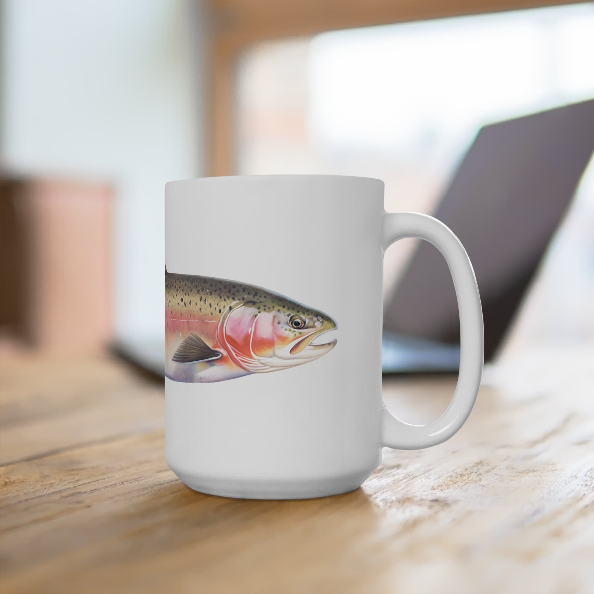 Rainbow Trout Mug, Rainbow Trout Coffee Mug, Rainbow Trout Mug, Rainbow
