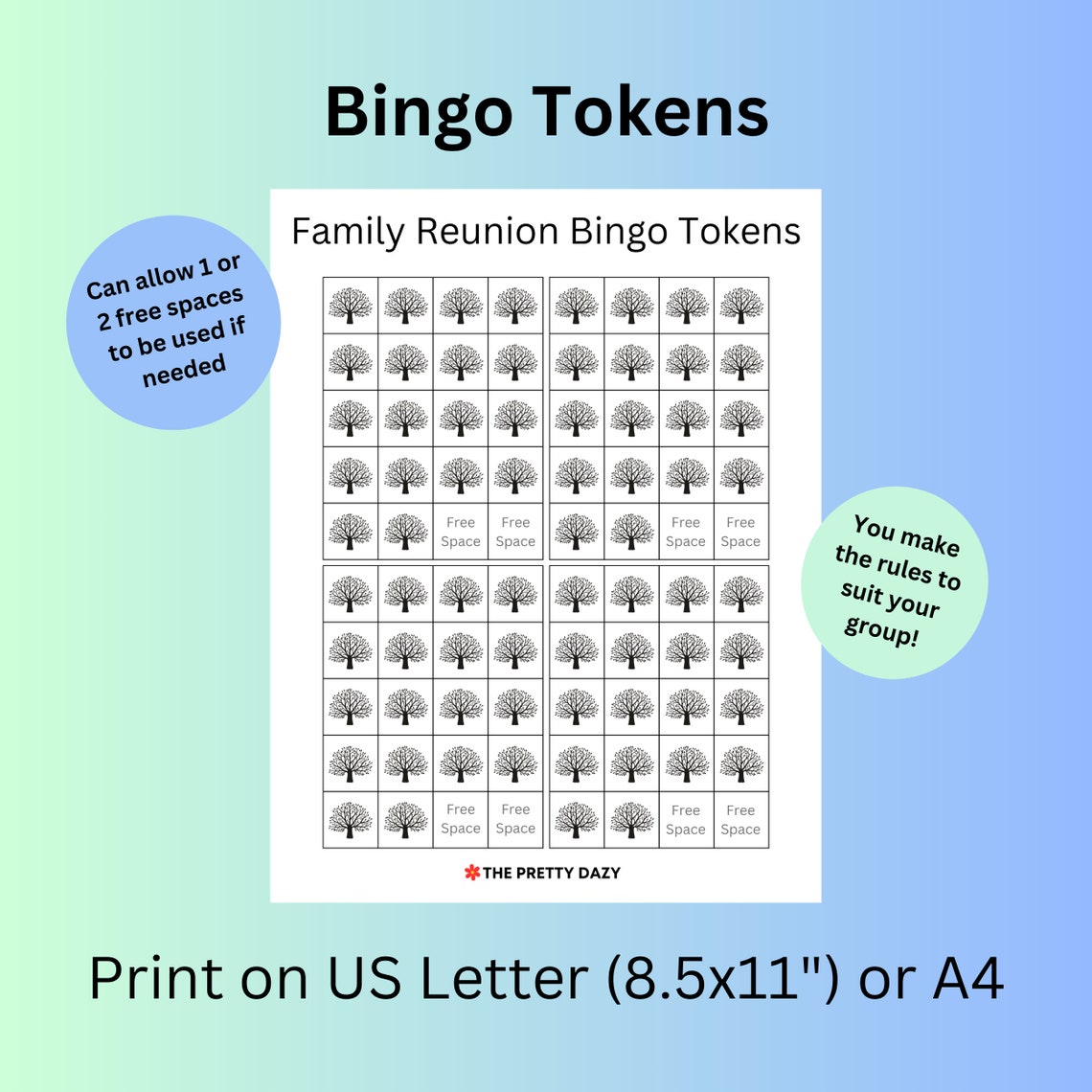 Family Reunion Bingo Printable, Family Gathering Game, Group Game, PDF ...