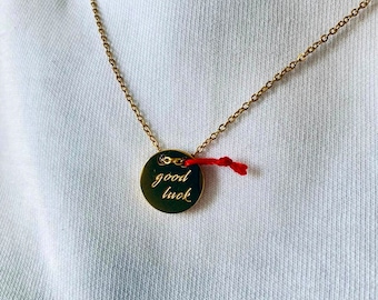 Buy Make a Wish, Good Luck Red String Necklace, Unique Lucky