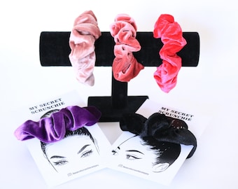Hidden Pocket Scrunchies - Scrunchies Hidden Pocket - Secret Zip Scrunchie - Scrunchie Scrunchi - velvet scrunchi